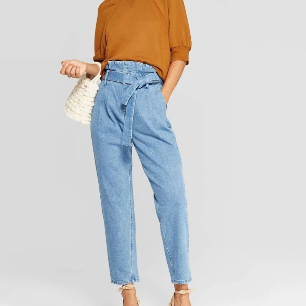 Whk What Wear Paperbag Jeans